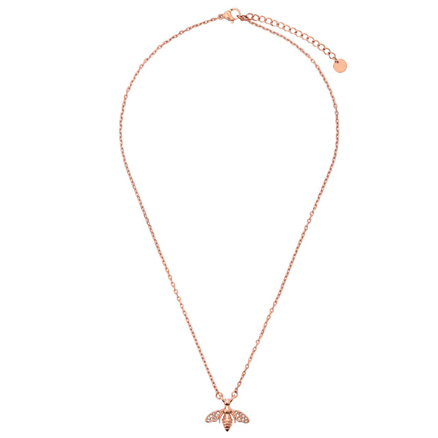 Collar y Dije Enso Para Mujer EJN3490R Rosado