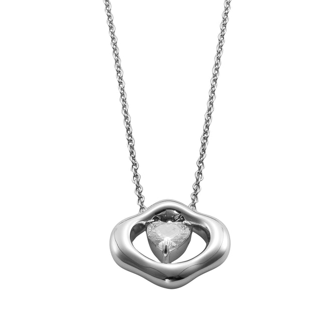 Collar y Dije Enso Para Mujer EJN3520S Acero