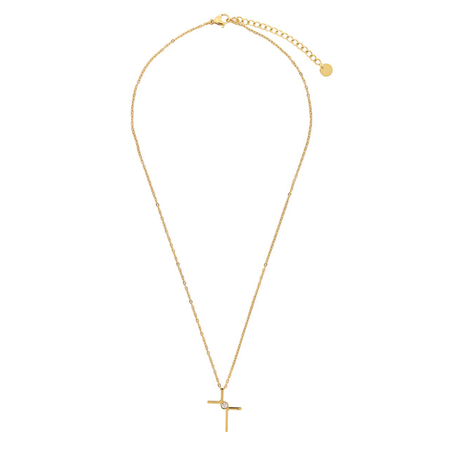 Collar y Dije Enso Para Mujer EJN3522G Dorado