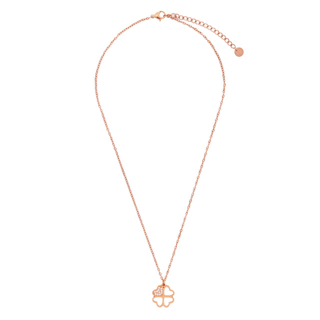 Collar y Dije Enso Para Mujer EJN3523R Rosado