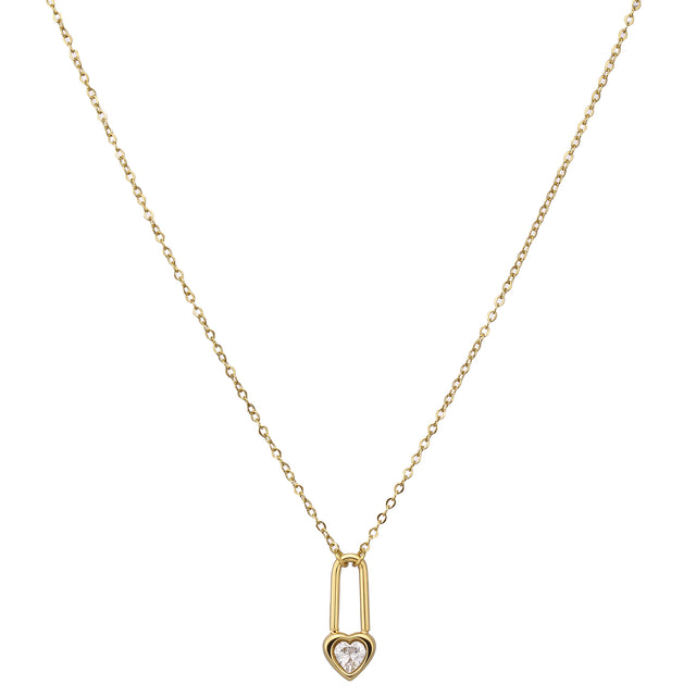 Collar y Dije Enso Para Mujer EJN3552G Dorado