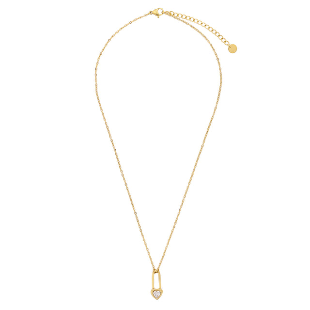 Collar y Dije Enso Para Mujer EJN3552G Dorado