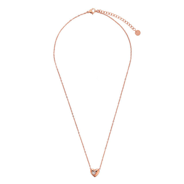 Collar y Dije Enso Para Mujer EJN3570R Rosado