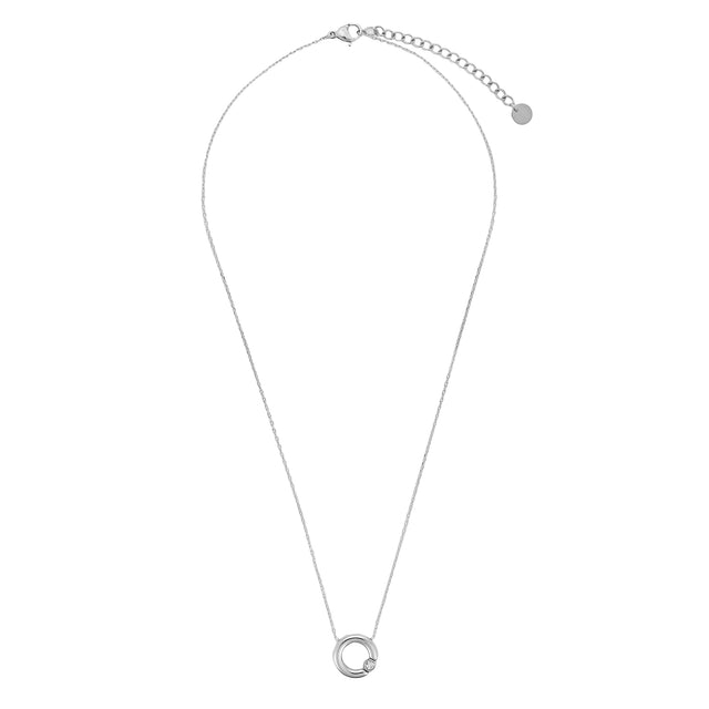 Collar y Dije Enso Para Mujer EJN3572S Acero