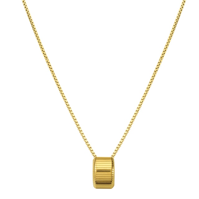 Set de Collar y Aretes Acero Inoxidable Enso Para Mujer EJS3375G Dorado