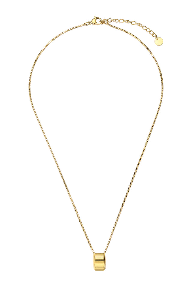 Set de Collar y Aretes Acero Inoxidable Enso Para Mujer EJS3375G Dorado