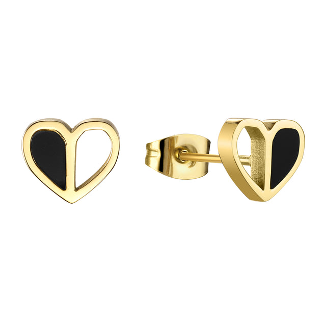Set de Collar y Aretes Acero Inoxidable Enso Para Mujer EJS3377G Dorado