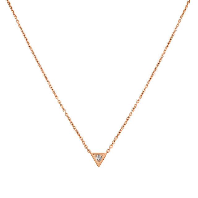 Set de Collar y Aretes Acero Inoxidable Enso Para Mujer EJS3379R Rosado