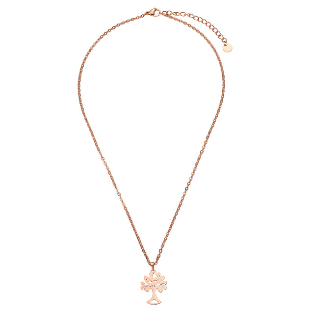 Set de Collar y Aretes de Acero Inoxidable Enso Para Mujer EJS3403R