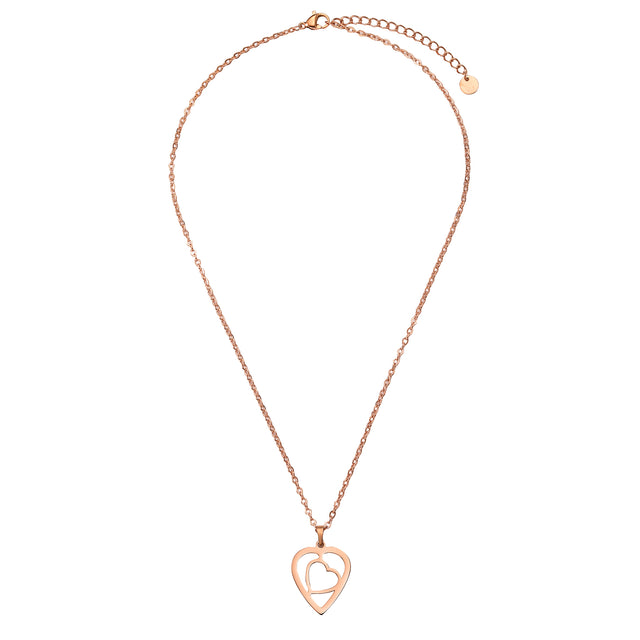 Set de Collar y Aretes de Acero Inoxidable Enso Para Mujer EJS3409R