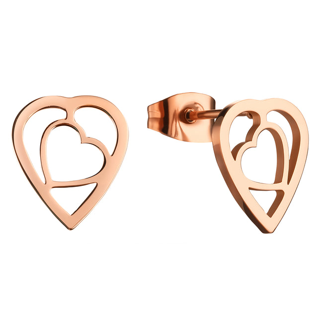 Set de Collar y Aretes de Acero Inoxidable Enso Para Mujer EJS3409R