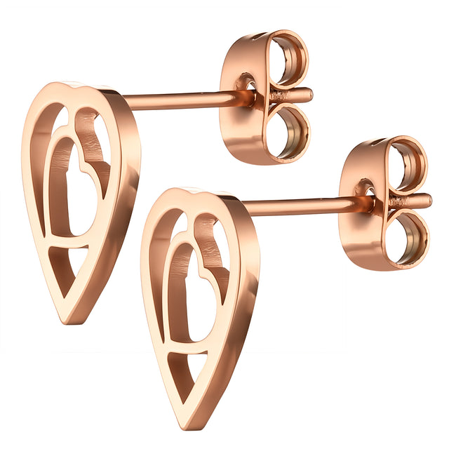 Set de Collar y Aretes de Acero Inoxidable Enso Para Mujer EJS3409R
