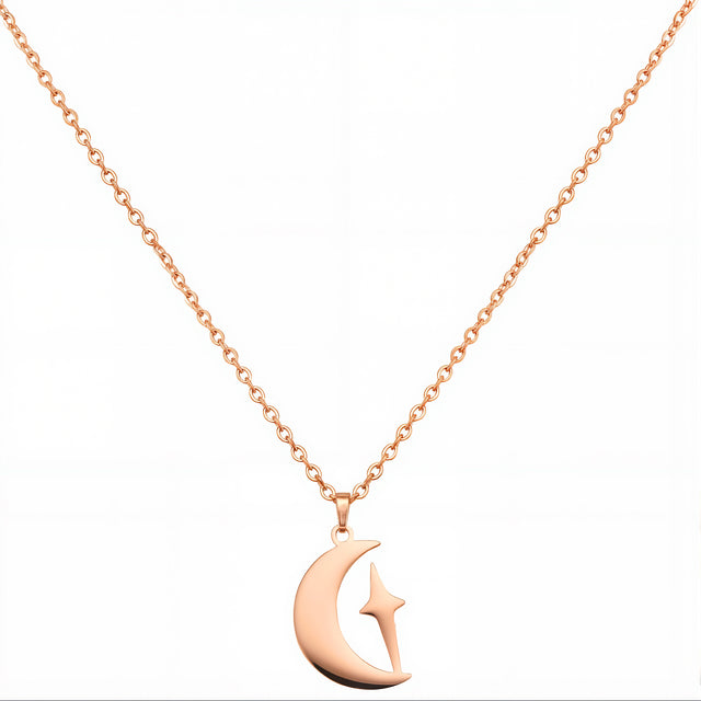 Set de Collar y Aretes de Acero Inoxidable Enso Para Mujer EJS3412R