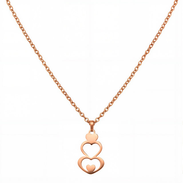 Set de Collar y Aretes de Acero Inoxidable Enso Para Mujer EJS3415R