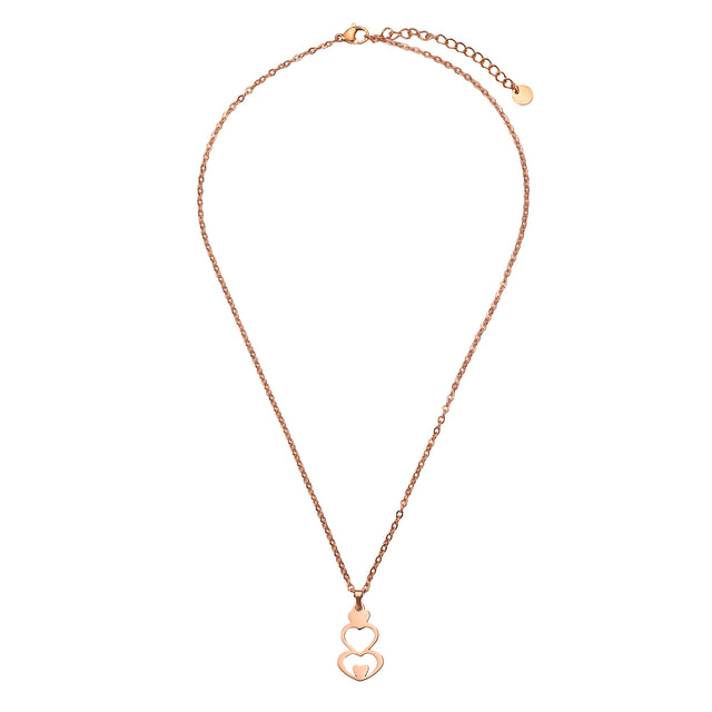 Set de Collar y Aretes de Acero Inoxidable Enso Para Mujer EJS3415R