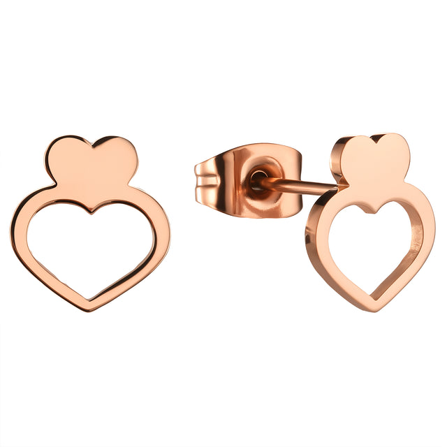 Set de Collar y Aretes de Acero Inoxidable Enso Para Mujer EJS3415R