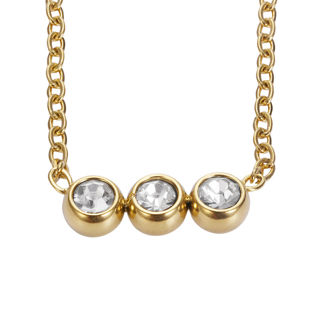 Set de Collar y Aretes Enso Para Mujer EJS3456G Dorado