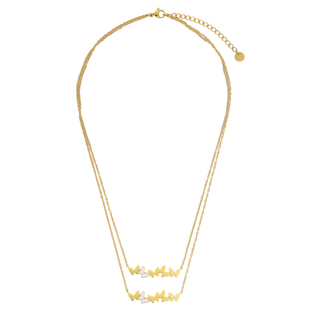 Set de Collar y Aretes Enso Para Mujer EJS3460G Dorado