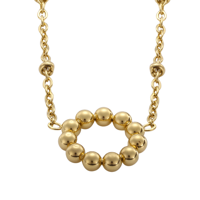 Set de Collar y Aretes Enso Para Mujer EJS3535G Dorado