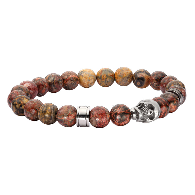 Pulsera Enso Acero Inoxidable Para Hombre EMB135BR Color Café
