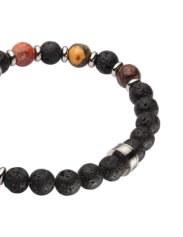 Pulsera Enso Acero Inoxidable Para Hombre EMB136B Color Negro