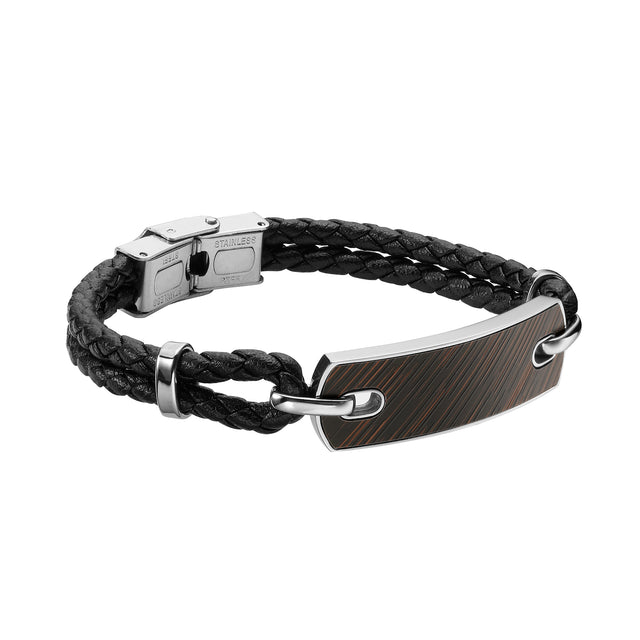 Pulsera Enso Acero Inoxidable Para Hombre EMB167B Negro
