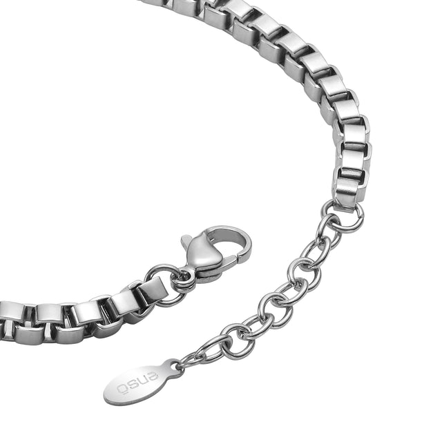 Pulsera Enso Acero Inoxidable Para Hombre EMB171S Plateado