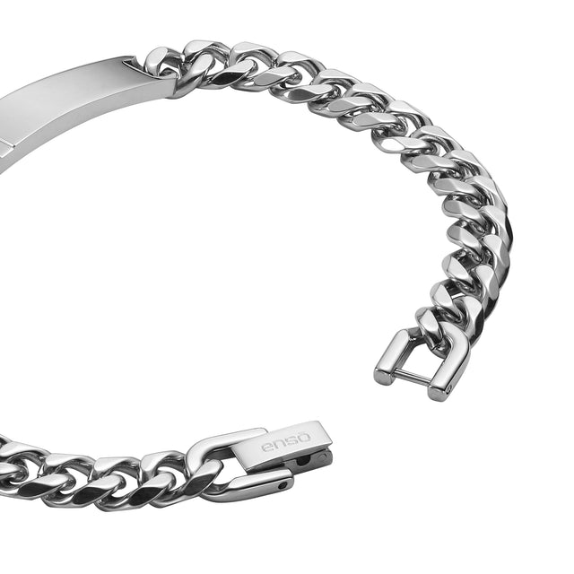 Pulsera Enso Acero Inoxidable Para Hombre EMB172S Plateado