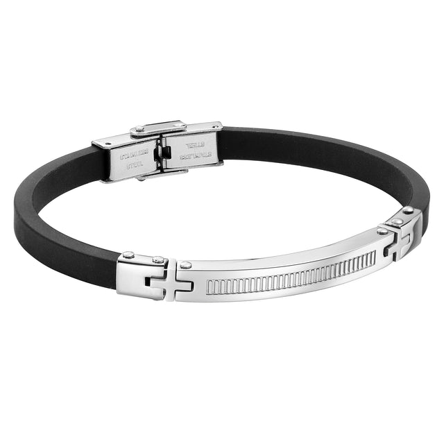Pulsera de Acero Inoxidable Enso Para Hombre EMB190S Negro