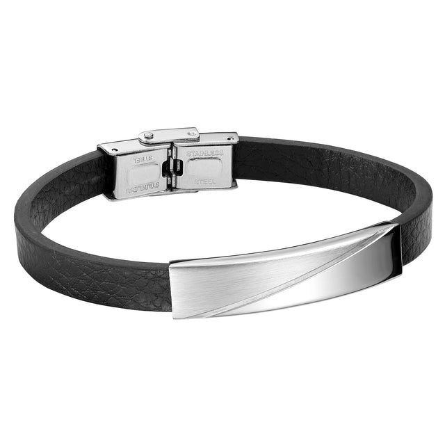 Pulsera de Acero Inoxidable Enso Para Hombre EMB196S Negro