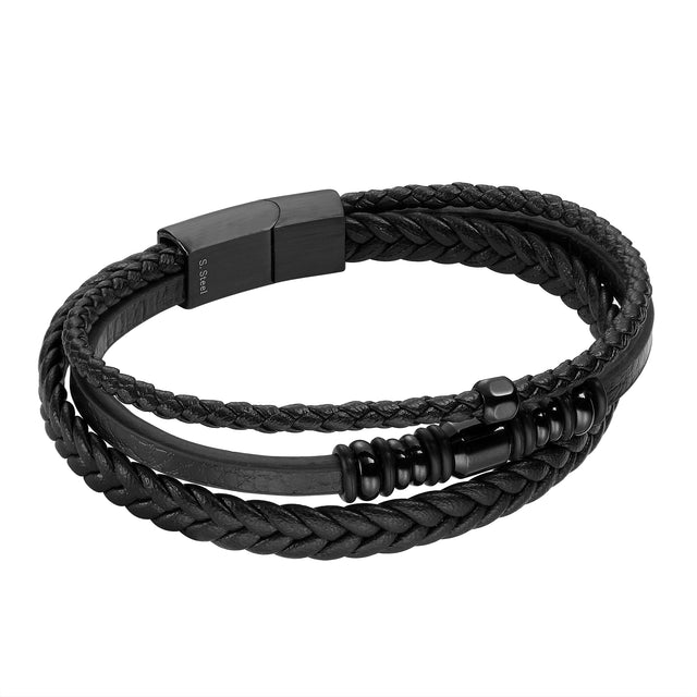 Pulsera de Acero Inoxidable Enso Para Hombre EMB197B Café