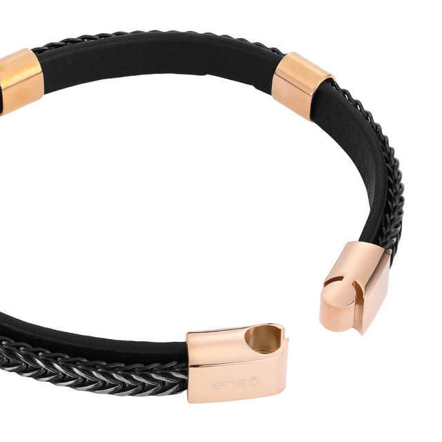 Pulsera Enso Para Hombre EMB224B Negro