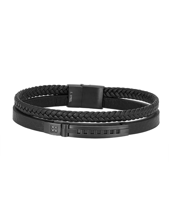 Pulsera Enso Para Hombre EMB263B Negro