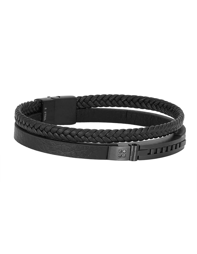Pulsera Enso Para Hombre EMB263B Negro
