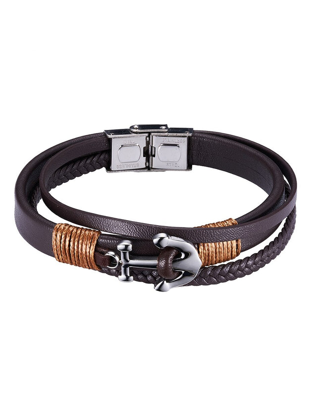 Pulsera Enso Hombre Moda EMB328B Anchor Wrap