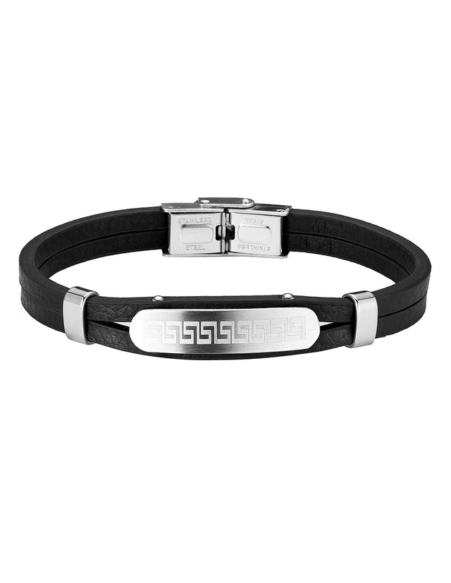 Pulsera Enso Hombre Moda EMB330B Greek Plate