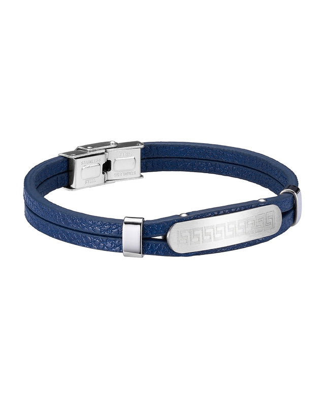 Pulsera Enso Hombre Moda EMB332BL Greek Plate