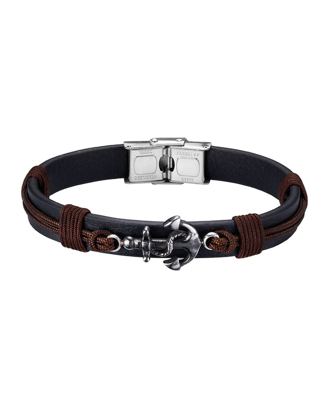 Pulsera Enso Hombre Moda EMB337B Anchor Cord
