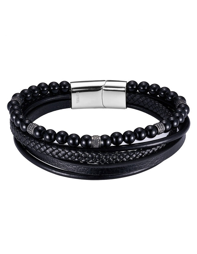 Pulsera Enso Hombre Moda EMB339B Triple Black