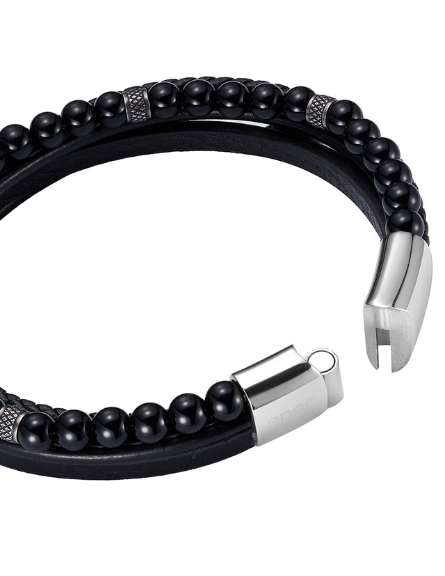 Pulsera Enso Hombre Moda EMB339B Triple Black