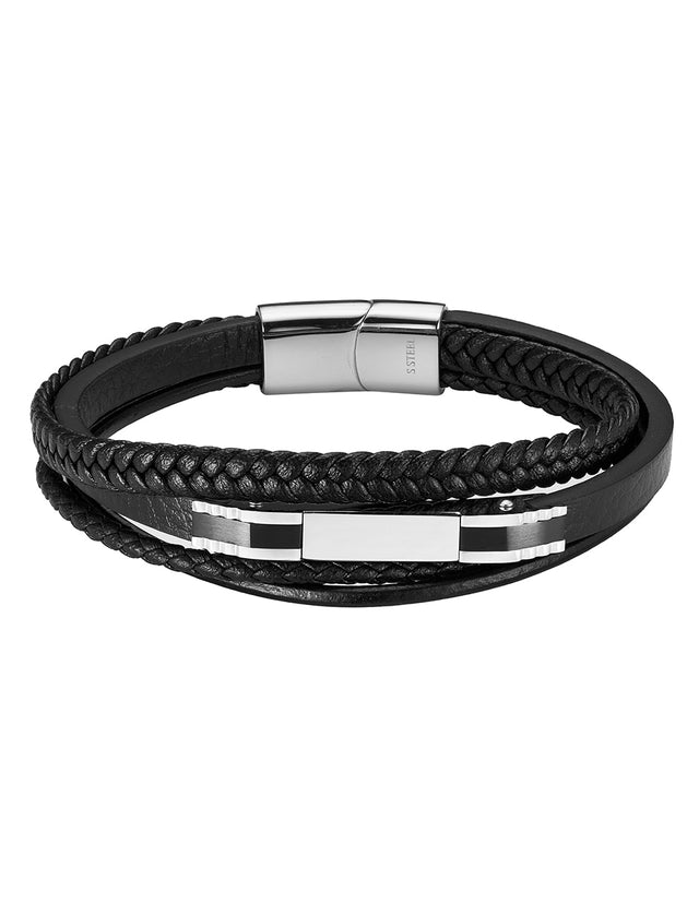 Pulsera Enso Hombre Moda EMB341B Linear Double