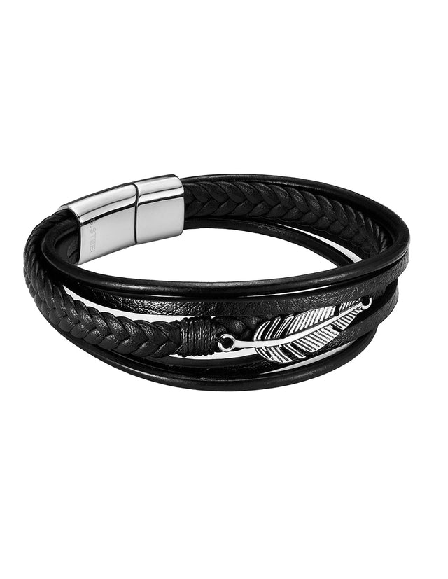 Pulsera Enso Hombre Moda EMB342B Feather Layer