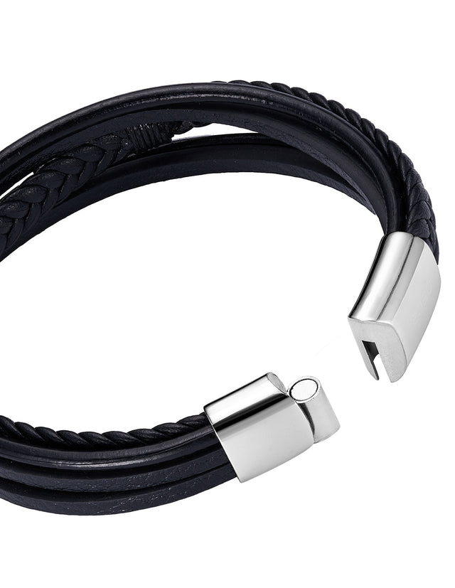 Pulsera Enso Hombre Moda EMB342B Feather Layer