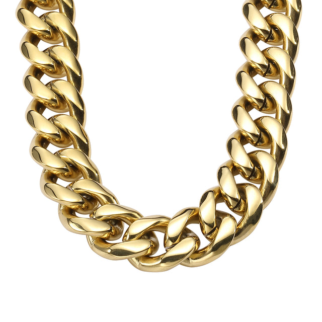 Collar Enso Acero Inoxidable Para Hombre EMN180GL Dorado