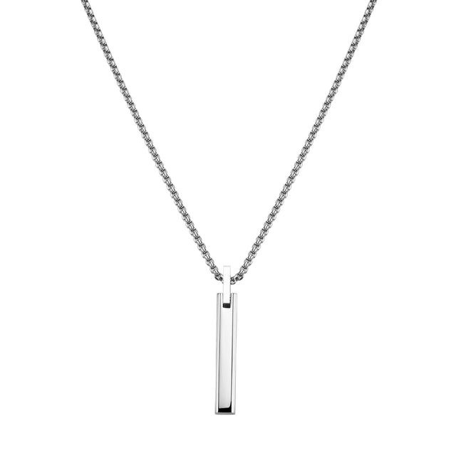Collar Enso Acero Inoxidable Para Hombre EMN181S Plateado