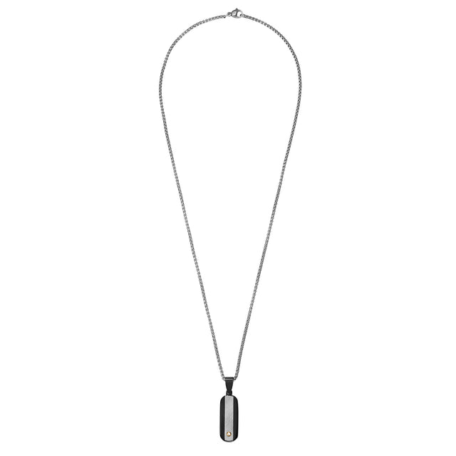 Collar Enso Acero Inoxidable Para Hombre EMN186S Plateado