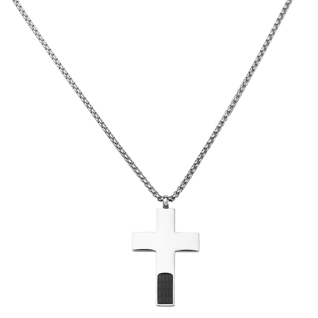 Collar de Acero Inoxidable Enso Para Hombre EMN195S Plateado