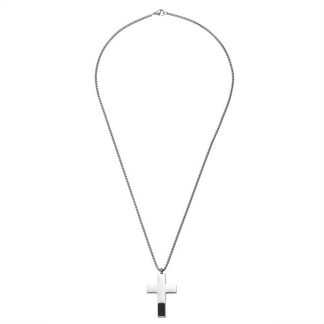 Collar de Acero Inoxidable Enso Para Hombre EMN195S Plateado