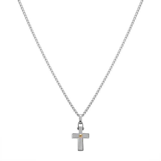 Collar Enso Para Hombre EMN215S Plateado