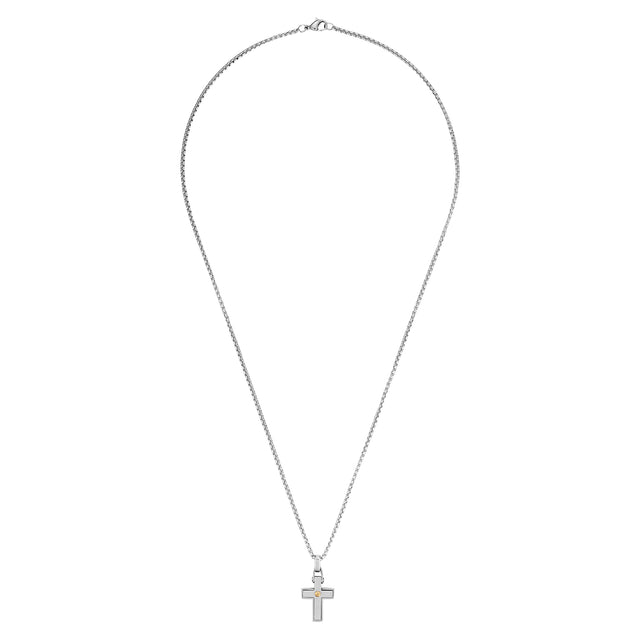 Collar Enso Para Hombre EMN215S Plateado